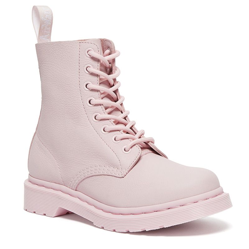 Dr. Martens 1460 Pascal Mono Lace Up Boots in Pink