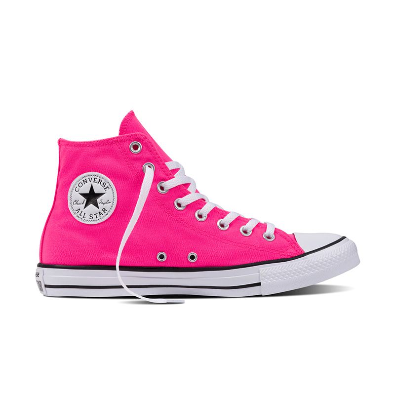 Converse Chuck Taylor All Star High Top in Knockout Pink/White/Black