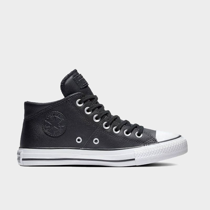 Chuck Taylor All Star Madison Leather Mid Top in Black