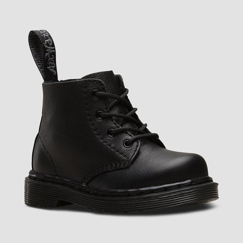 Dr. Martens Infant 1460 Pascal Leather Lace Up Boots in Black Virginia