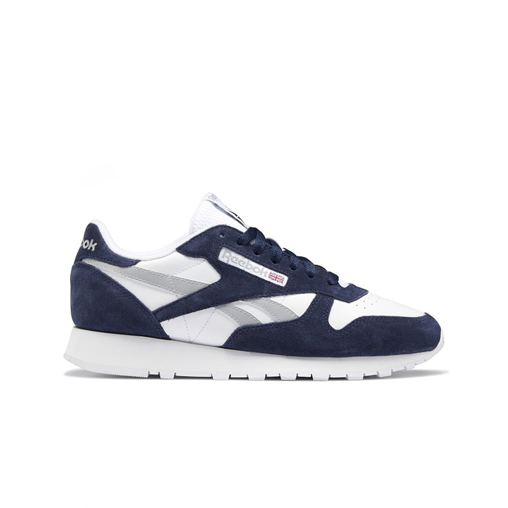 Reebok Classic Leather Shoes in Vector Navy/Ftwr White/Pure Grey 3