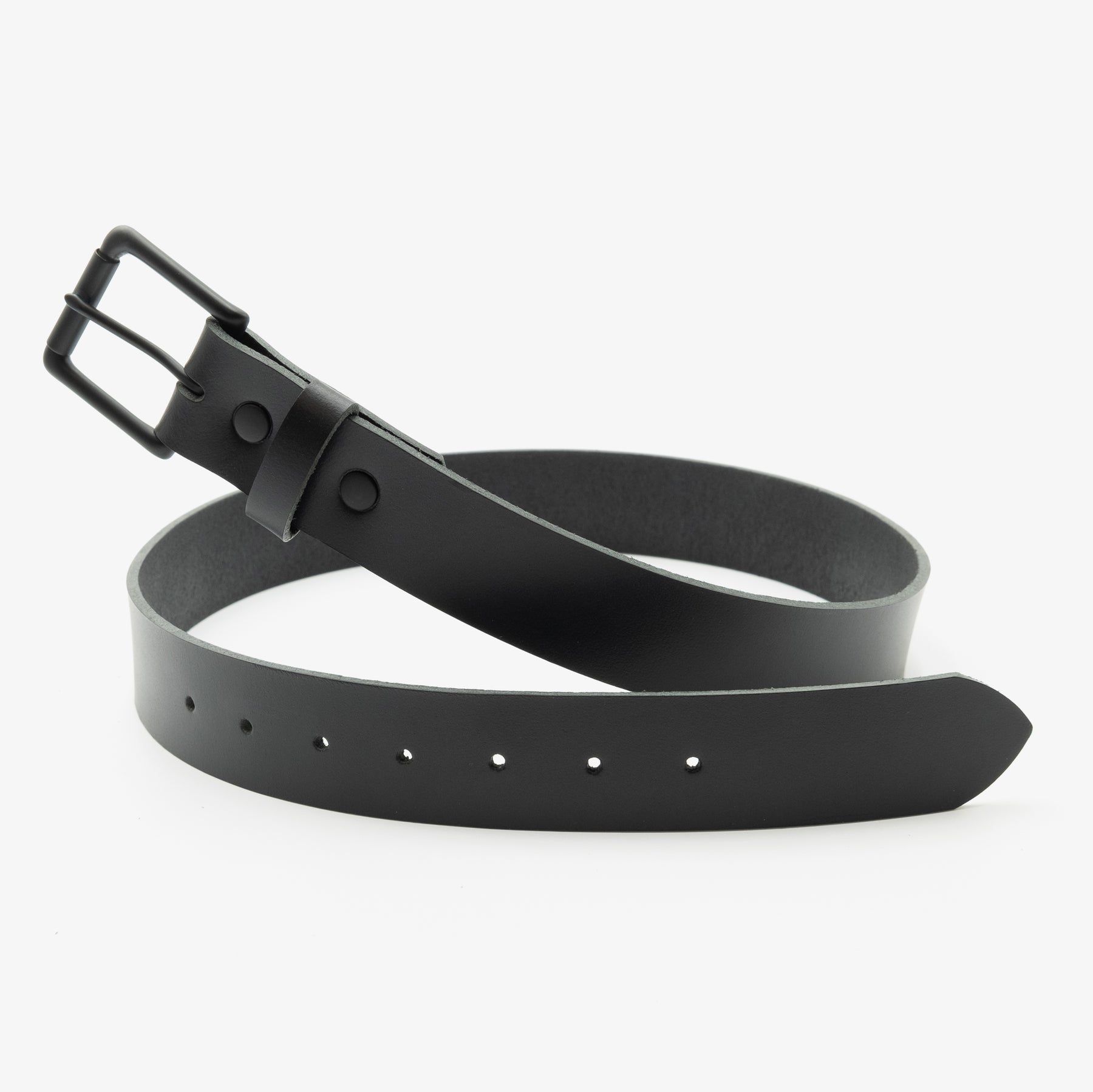 Fab Leather Belt in Black