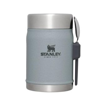 Stanley Classic Legendary Food Jar + Spork - 14 oz in Hammerstone Silver