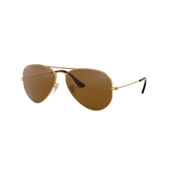 Ray-Ban Aviator Classic Sunglasses in Gold with Polarized Brown Classic B-15 Lenses