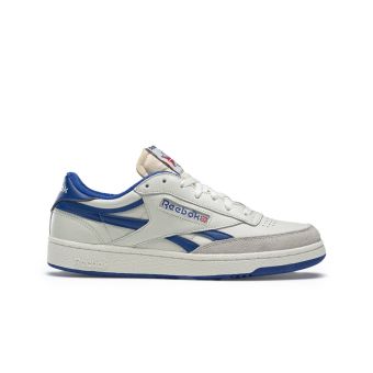 Reebok Club C Revenge Vintage Shoes in Chalk/Cyan Royal/Extreme Red