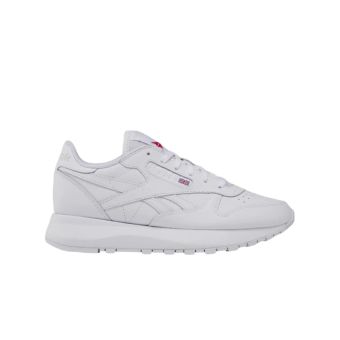 Reebok Classic Leather Shoes in Chalk/Lgh Solid Grey/Alabaster