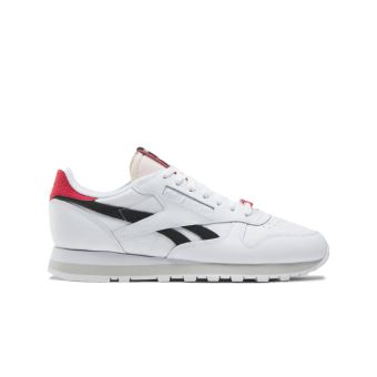 Reebok Classic Leather Shoes in Ftwwht/Cblack/Vectred