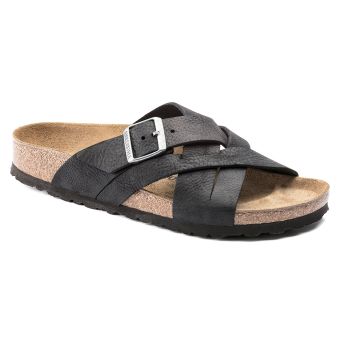 Birkenstock Lugano Oiled Leather Regular in Camberra Old Black