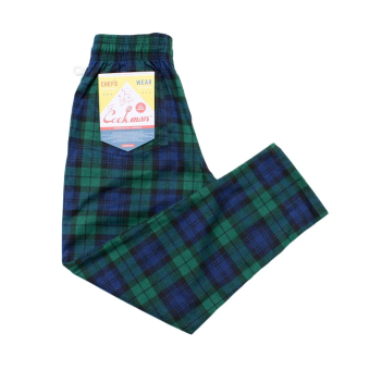 Cookman Chef Pants in Black Watch Plaid