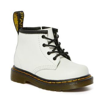 Dr. Martens Infant 1460 Leather Lace Up Boots in White