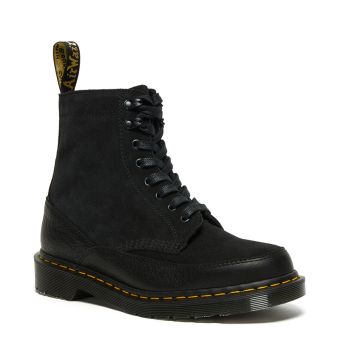 Dr. Martens 1460 Guard Made In England Leather Lace Up Boots in Black