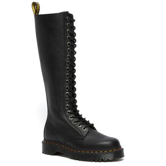 Dr. Martens 1B60 Bex Pisa Leather Knee High Boots in Black
