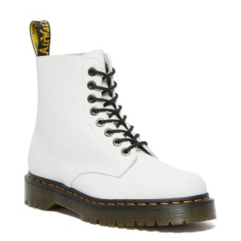 Dr. Martens 1460 Pascal Bex Pisa Leather Lace Up Boots in White