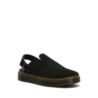 Dr. Martens Carlson Suede Slingback Mules in Black