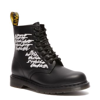 Dr. Martens 1460 Futura Leather Lace Up Boots in Black