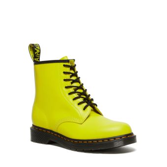 Dr. Martens 1460 Smooth Leather Lace Up Boots in Yellow