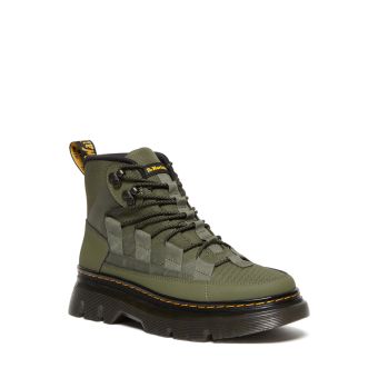 Dr. Martens Boury Leather Casual Boots in Khaki Green