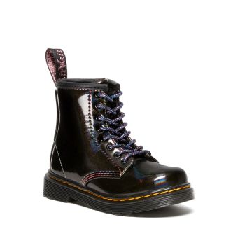 Dr. Martens Toddler 1460 Sparkle Rays Lace Up Boots in Black