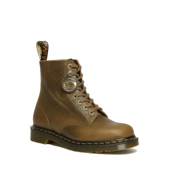 Dr. Martens 1460 Pascal Made In England Denver Leather Boots in Olive