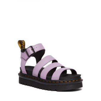 Dr. Martens Blaire Women's Pisa Leather Strap Sandals in Lilac
