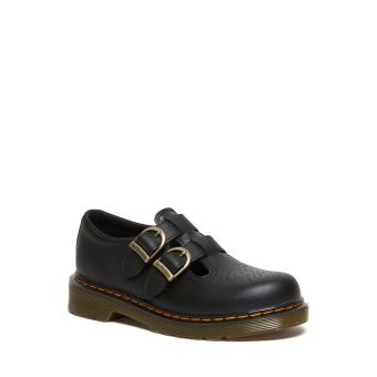 Dr. Martens Junior 8065 Softy T Leather Mary Jane Shoes in Black