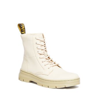 Dr. Martens Combs Canvas Casual Boots in Parchment Beige
