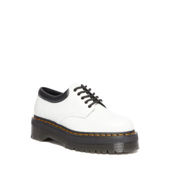 Dr. Martens 8053 Leather Platform Casual Shoes in White