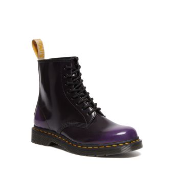 Dr. Martens Vegan 1460 Lace Up Boots in Black/Rich Purple
