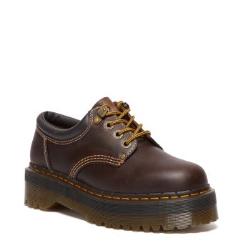 Dr. Martens 8053 Arc Crazy Horse Leather Platform Casual Shoes in Dark Brown