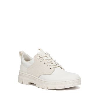 Dr. Martens Reeder Suede & Poly Utility Shoes in Off White