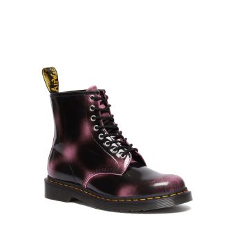 Dr. Martens 1460 Stud Wanama Leather Lace Up Boots in Black