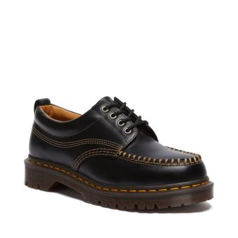 Dr. Martens Lowell Leather Moc Toe Shoes in Black