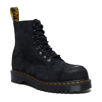 Black suede dr marten boots best sale