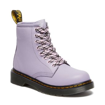 Dr. Martens Junior 1460 Frosted Virginia Boots in Purple