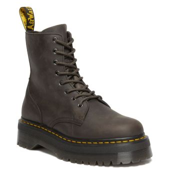 Dr. Martens Jadon Smooth Leather Platform Boots in Black Polished Smooth NEON Canada