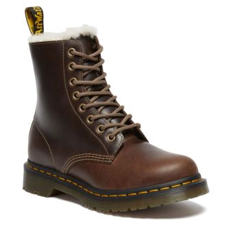 Dr. Martens Icon 7B10 Leather Steel Toe Work Boots in Black Industrial Bear NEON Canada