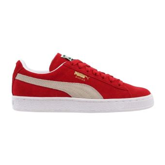 Puma Suede Classic Plus Women's Sneakers in High Risk Red-White