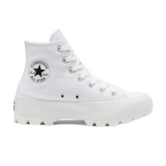 Lugged Chuck Taylor All Star High Top in White/Black/White