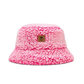 Turtle Fur Stomp Bucket Hat in Luscious Pink