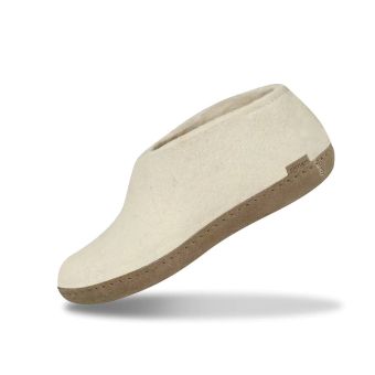Glerups Shoe with Leather Sole in Off White