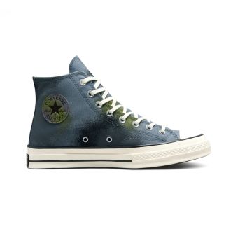 Converse Chuck 70 Spray Paint High Top in Lunar Grey/Cyber Grey/Grassy