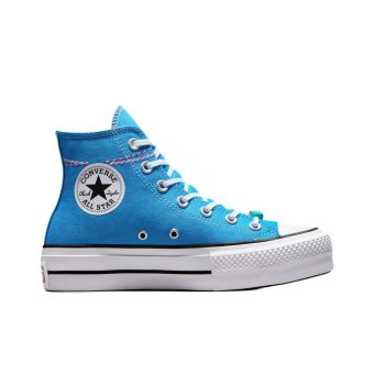Converse Chuck Taylor All Star Lift Platform Embroidered Bracelet in Dial Up Blue/White