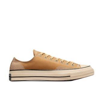 Converse Chuck 70 Canvas Multi-Stitch Low Top in OX Trek Tan/Nutty Granola