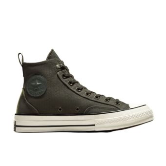 Converse Chuck 70 Jungle Cloth Overlay in Cave Green/Cave Green/Egret