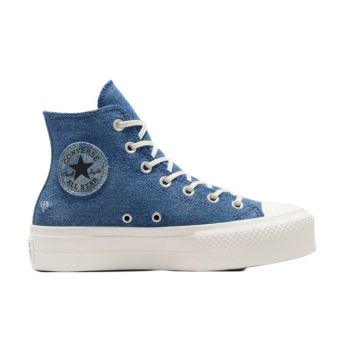 Converse Chuck Taylor All Star Lift Denim in Navy/Egret/Egret