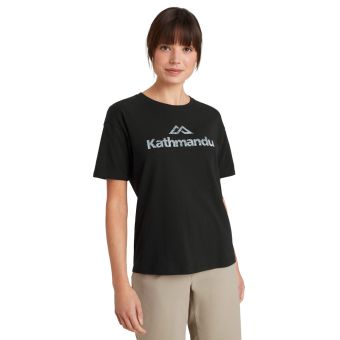 KMD Logo Women’s Short Sleeve Tee - Black Stingray