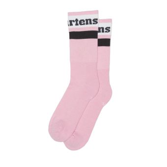 Dr. Martens Athletic Logo Organic Cotton Blend Socks in Fondant Pink