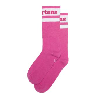 Dr. Martens Athletic Logo Organic Cotton Blend Socks in Thrift Pink