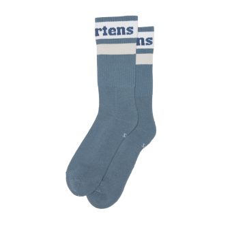 Dr. Martens Athletic Logo Organic Cotton Blend Socks in Washed Denim