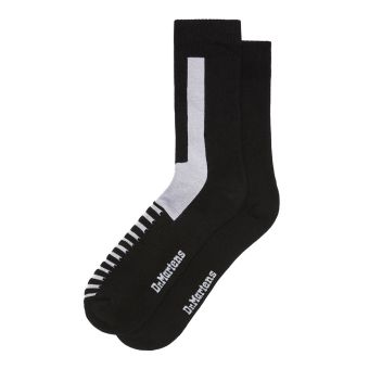 Dr. Martens Double Doc Organic Blend Socks in Black/White